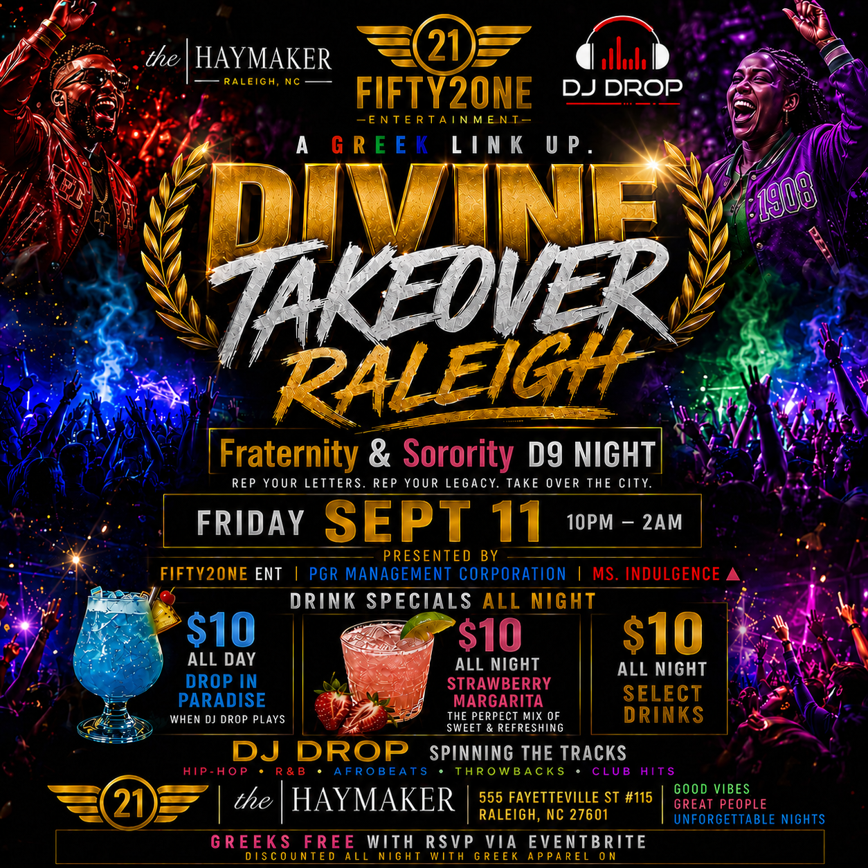 Divine Takeover Raleigh flyer
