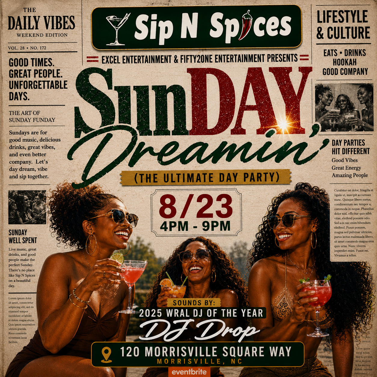 Sunday Dreamin' flyer